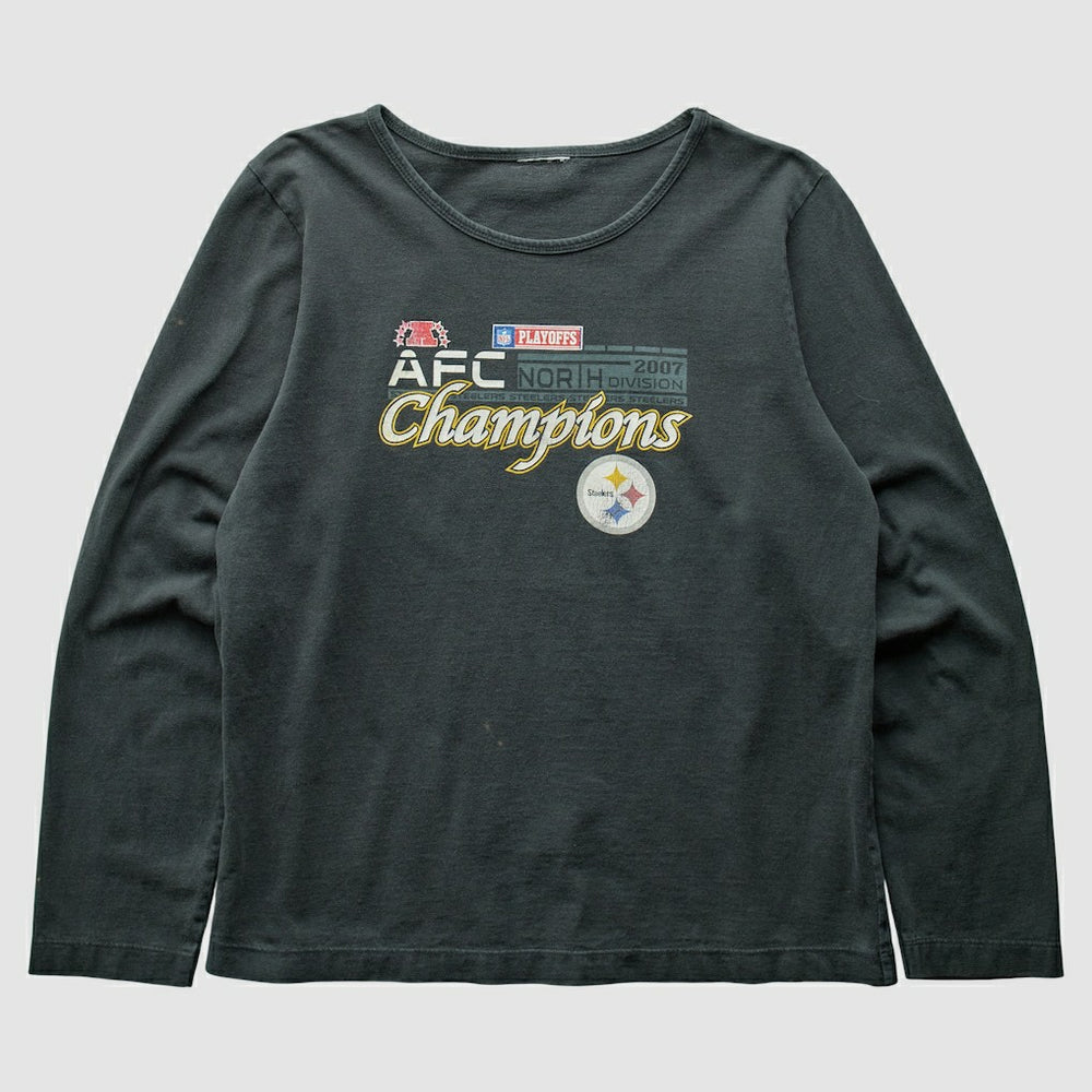 Pittsburgh Steelers 2007 T-Shirt Black Vintage - Fanatics