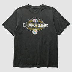Pittsburgh Steelers Reebok 2006 T-Shirt Black Vintage - Fanatics