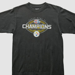 Pittsburgh Steelers Reebok 2006 T-Shirt Black Vintage - Fanatics