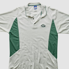 New York Jets Reebok 2000s Polo 3 Buttons T-Shirt White Vintage - Fanatics