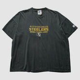 Pittsburgh Steelers Logo Athletic 2000s T-Shirt Black Vintage - Fanatics