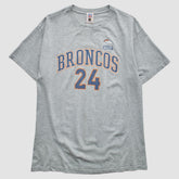 Denver Broncos NFL 2000s T-Shirt Gray Vintage - Fanatics