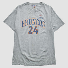 Denver Broncos NFL 2000s T-Shirt Gray Vintage - Fanatics
