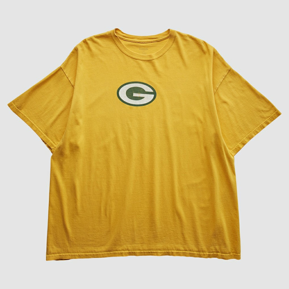 Green Bay Packers Reebok 2000s T-Shirt Yellow Vintage - Fanatics