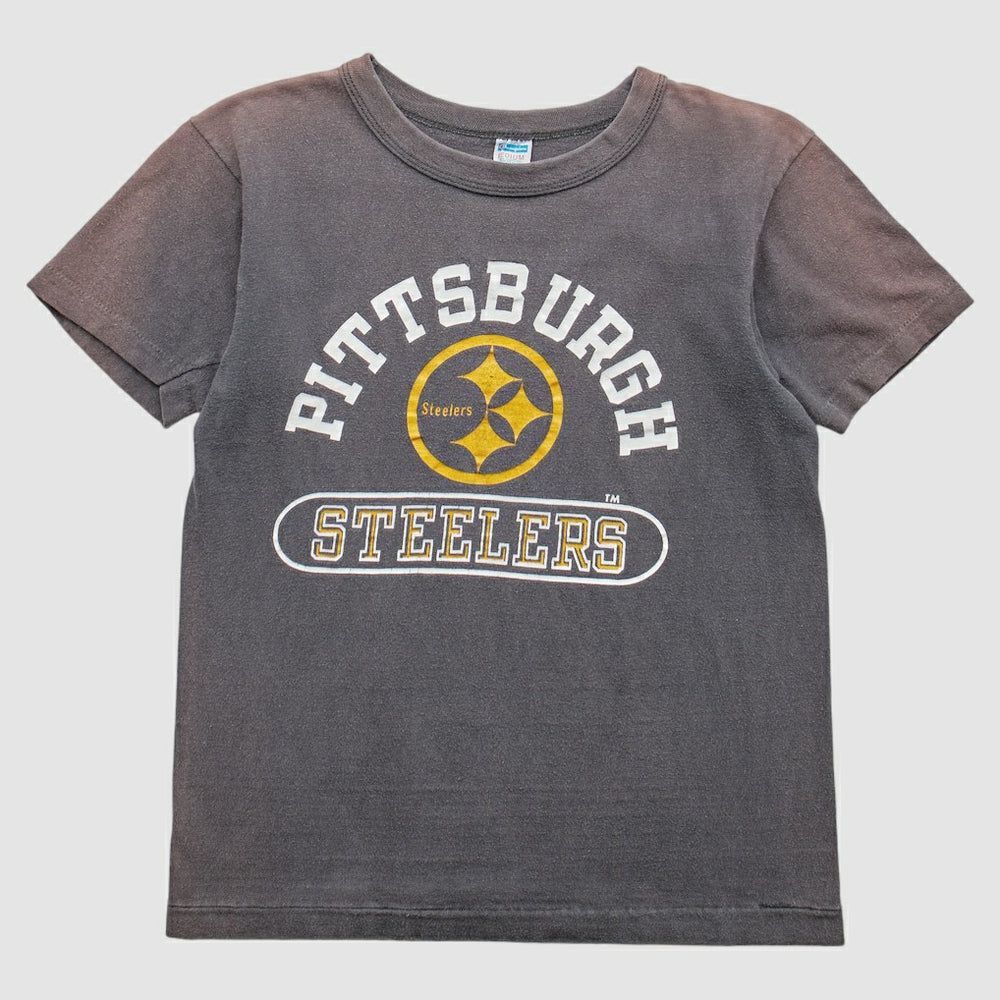 Pittsburgh Steelers Champion 70s T-Shirt Gray Vintage - Fanatics