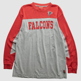Atlanta Falcons NFL 2000s Long Sleeve T-Shirt Gray Vintage - Fanatics