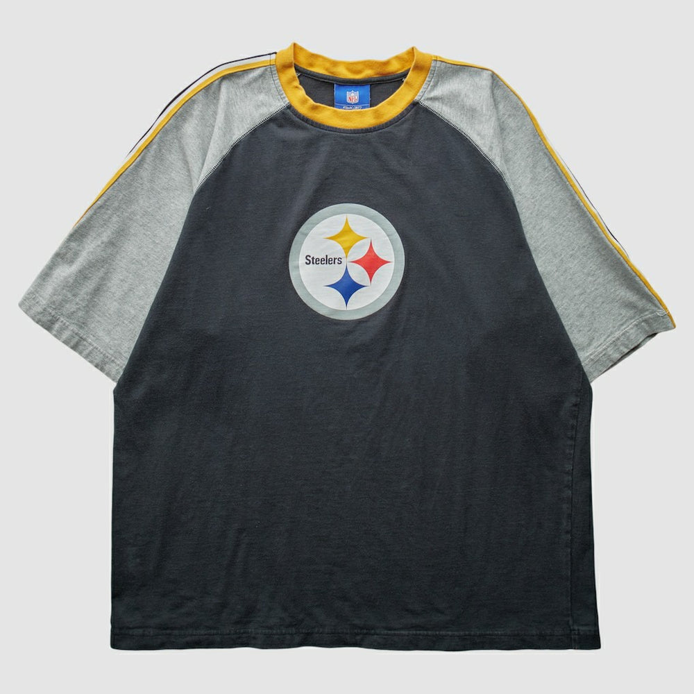 Pittsburgh Steelers Reebok 2000s T-Shirt Black Vintage - Fanatics