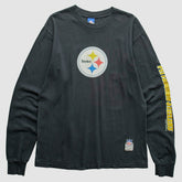 Pittsburgh Steelers Reebok 2000s T-Shirt Black Vintage - Fanatics