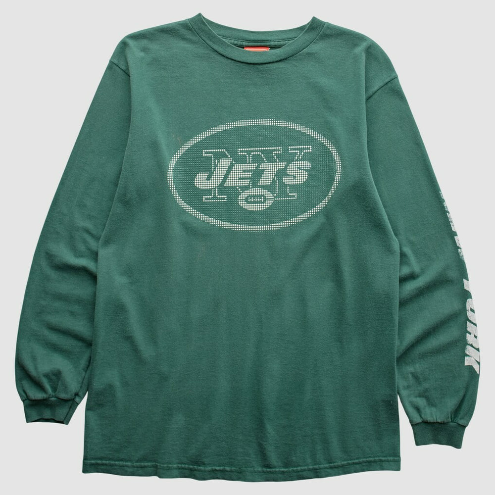 New York Jets NFL 2000s Long Sleeve T-Shirt Green Vintage - Fanatics
