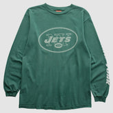 New York Jets NFL 2000s Long Sleeve T-Shirt Green Vintage - Fanatics