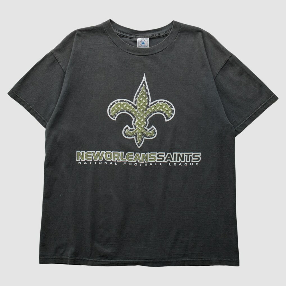 New Orleans Saints Delta 2000s T-Shirt Black Vintage - Fanatics