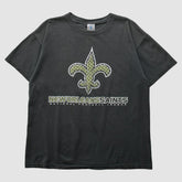 New Orleans Saints Delta 2000s T-Shirt Black Vintage - Fanatics