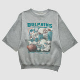 Miami Dolphins 90s Sweatshirt Gray Vintage - Fanatics