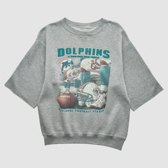 Miami Dolphins 90s Sweatshirt Gray Vintage - Fanatics