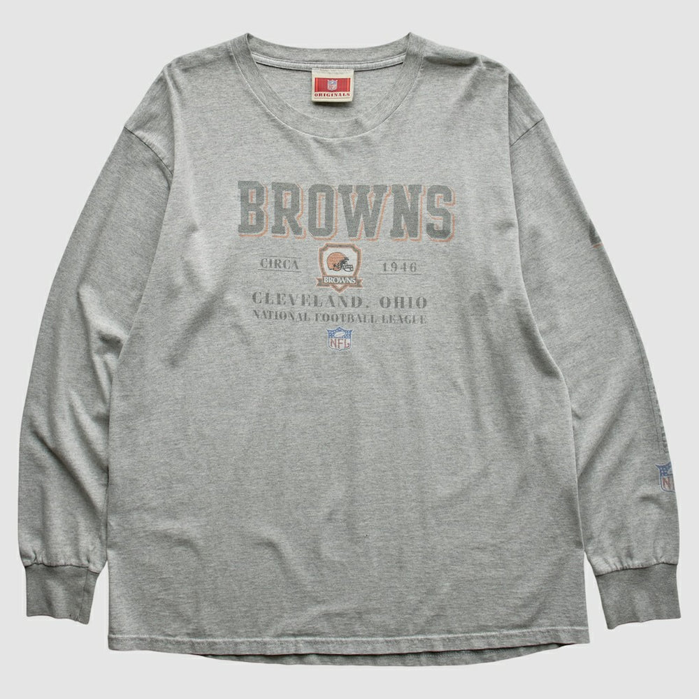 Cleveland Browns NFL Originals 2000s T-Shirt Gray Vintage - Fanatics