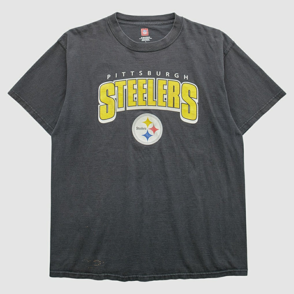 Pittsburgh Steelers 2000s T-Shirt Black Vintage - Fanatics