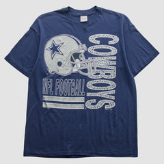 Dallas Cowboys Logo 7 1991 T-Shirt Navy Vintage - Fanatics
