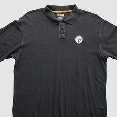 Pittsburgh Steelers 2010s Polo Black Vintage - Fanatics