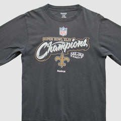 New Orleans Saints Reebok 2010 T-Shirt Black Vintage - Fanatics
