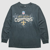 New Orleans Saints 2009 T-Shirt Black Vintage - Fanatics