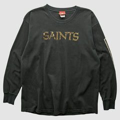 New Orleans Saints NFL 2000s T-Shirt Black Vintage - Fanatics