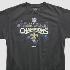 New Orleans Saints Reebok 2009 T-Shirt Black Vintage - Fanatics