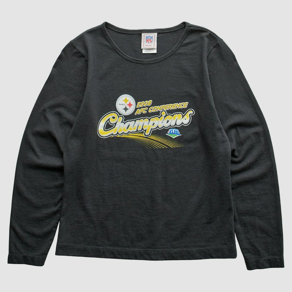Pittsburgh Steelers NFL 2008 T-Shirt Black Vintage - Fanatics