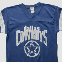 Dallas Cowboys Logo 7 80s T-Shirt Blue Vintage - Fanatics