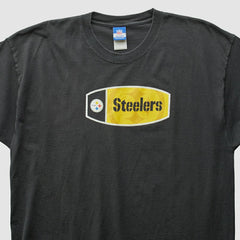 Pittsburgh Steelers Reebok 2000s T-Shirt Black Vintage - Fanatics