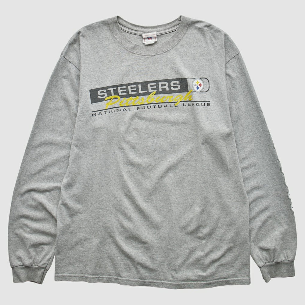 Pittsburgh Steelers 2000s T-Shirt Gray Vintage - Fanatics