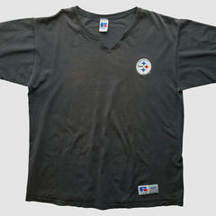 Pittsburgh Steelers Russell 90s T-Shirt Black Vintage - Fanatics