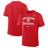 Philadelphia Phillies Fanatics 2025 NL East Division Champions Locker Room Big & Tall T-Shirt Lifestyle