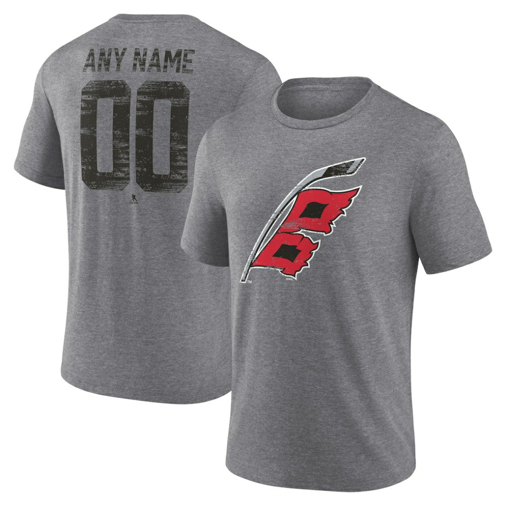 Carolina Hurricanes - Heritage Custom Tri-Blend T-Shirt Gray