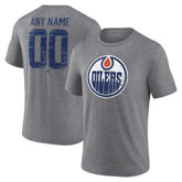 Edmonton Oilers - Heritage Custom Tri-Blend T-Shirt Gray