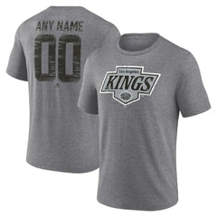 Los Angeles Kings - Heritage Custom Tri-Blend T-Shirt Gray
