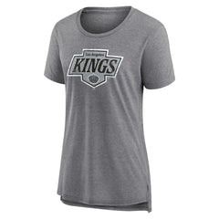 Los Angeles Kings - Women's Heritage Custom Tri-Blend T-Shirt Gray