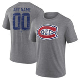 Montreal Canadiens - Heritage Custom Tri-Blend T-Shirt Gray