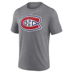 Montreal Canadiens - Heritage Custom Tri-Blend T-Shirt Gray