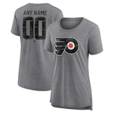 Philadelphia Flyers - Women's Heritage Custom Tri-Blend T-Shirt Gray