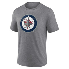 Winnipeg Jets - Heritage Custom Tri-Blend T-Shirt Gray