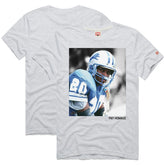 Barry Sanders Detroit Lions Homage Unisex Pay Homage Tri-Blend T-Shirt Ash - NFL