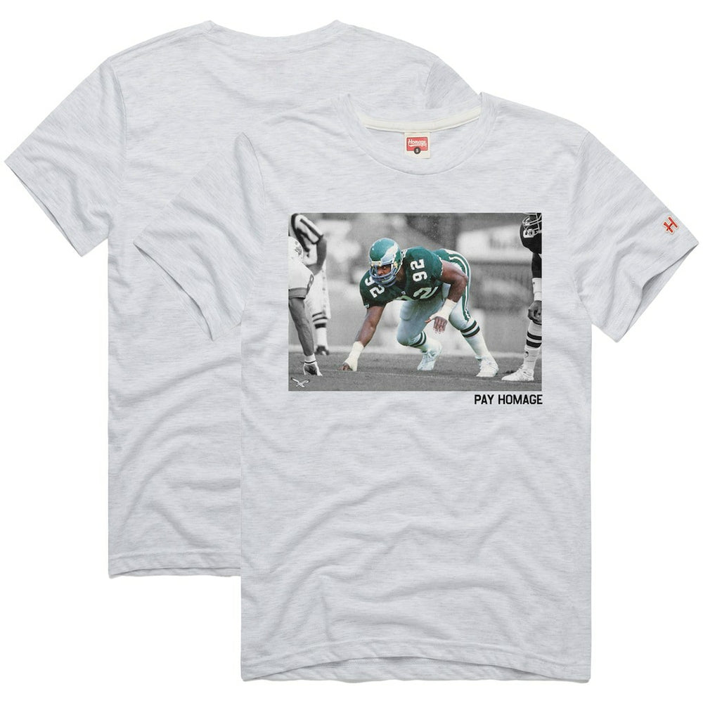 Reggie White Philadelphia Eagles Homage Unisex Pay Homage Tri-Blend T-Shirt Ash - NFL