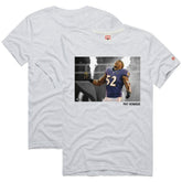 Ray Lewis Baltimore Ravens Homage Unisex Pay Homage Tri-Blend T-Shirt Ash - NFL