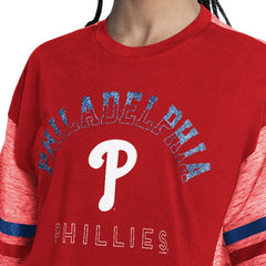 Philadelphia Phillies G-III 4Her by Carl Banks Women's Off-Season Oversized Top Clearance