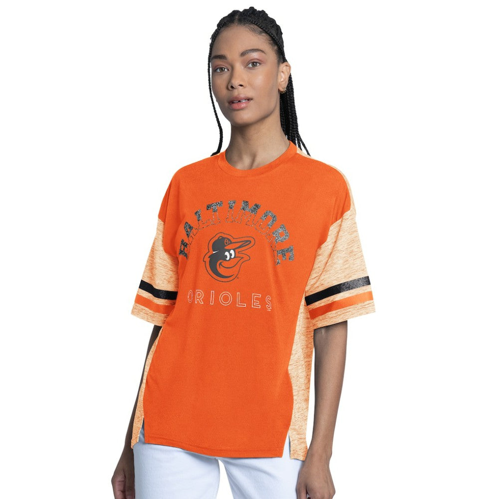Baltimore Orioles G-III 4Her by Carl Banks Women's Off-Season Oversized Top Sale