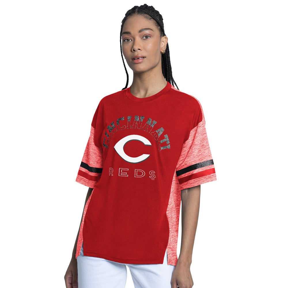 Cincinnati Reds G-III 4Her by Carl Banks Women's Off-Season Oversized Top discount