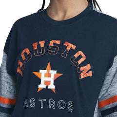 Houston Astros G-III 4Her by Carl Banks Women's Off-Season Oversized Top Clearance