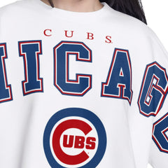 Chicago Cubs G-III 4Her by Carl Banks Women's Bleachers Cropped Pullover Sweatshirt Online
