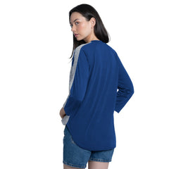 Los Angeles Dodgers G-III 4Her by Carl Banks Women's Speed Training 3/4-Sleeve Rhinestone V-Neck T-Shirt Lifestyle