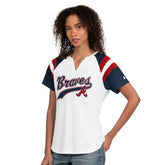 Atlanta Braves Starter Women's Game On Notch Neck T-Shirt Clearance